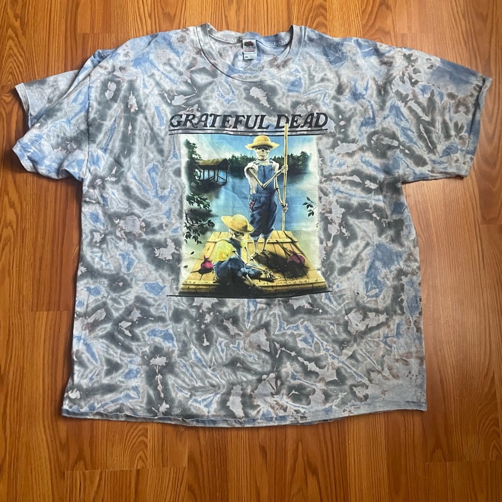 Grateful Dead Blue Tie-Dye Men's Shirt